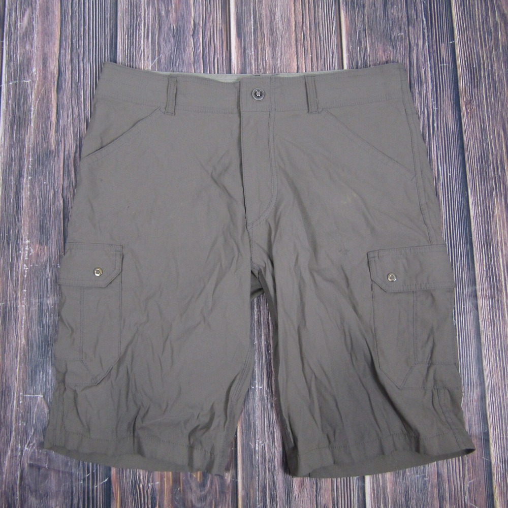 Kuhl Renegade Shorts Mens 34 Beige 11" Hiking Outdoors Camping Mountain Trail